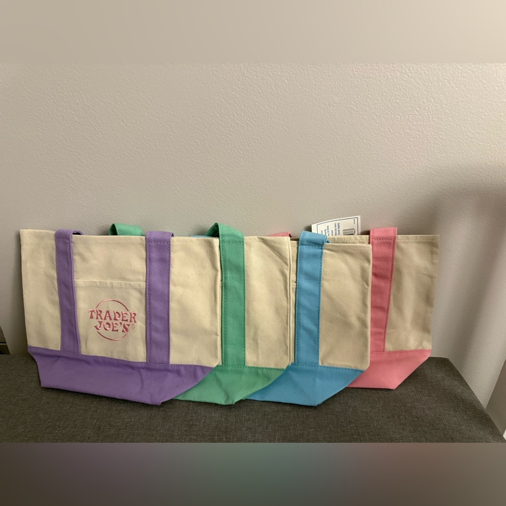 Trader Joe's Mini Tote Bags - Set Of 4